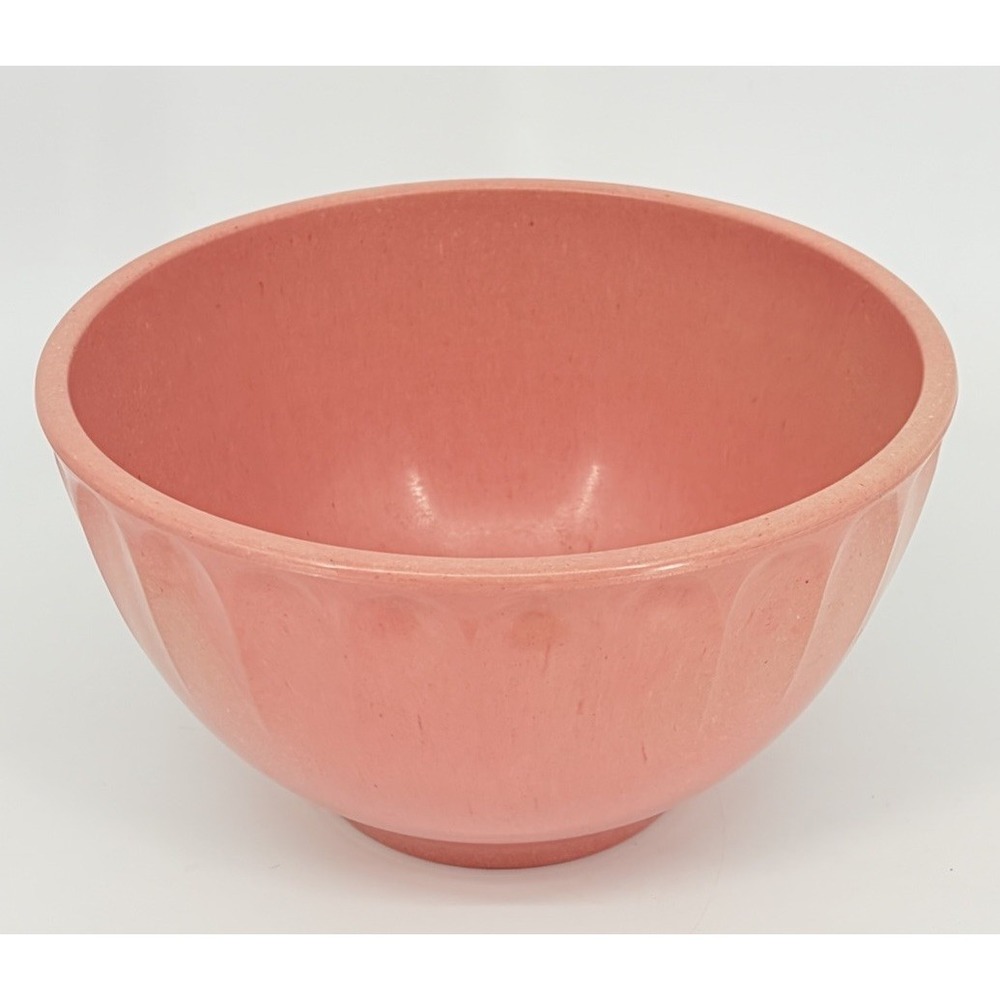 Vintage Boonton Ware Melmac Pink Mixing Bowl 511C-4Q 4 Quart CRACK
